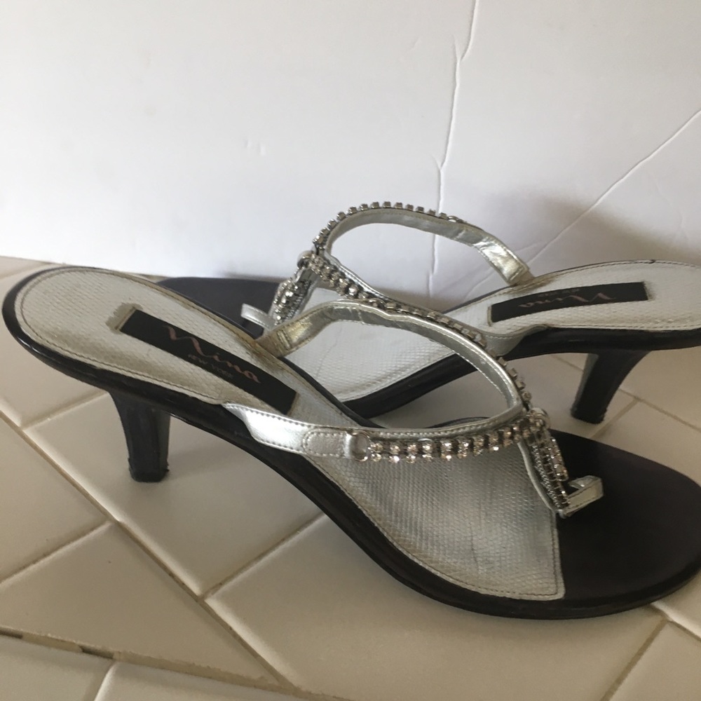 Nina Bling Heel Sandals Size 10M
